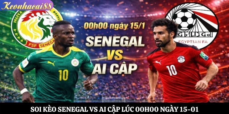 Soi Kèo Senegal vs Ai Cập Lúc 00h00 Ngày 15-01